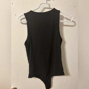 Dynamite High-Neck Bodysuit in Black, Size Women’s Medium